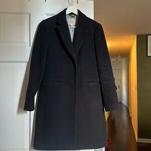 Navy Blue Wool Coat Size 00